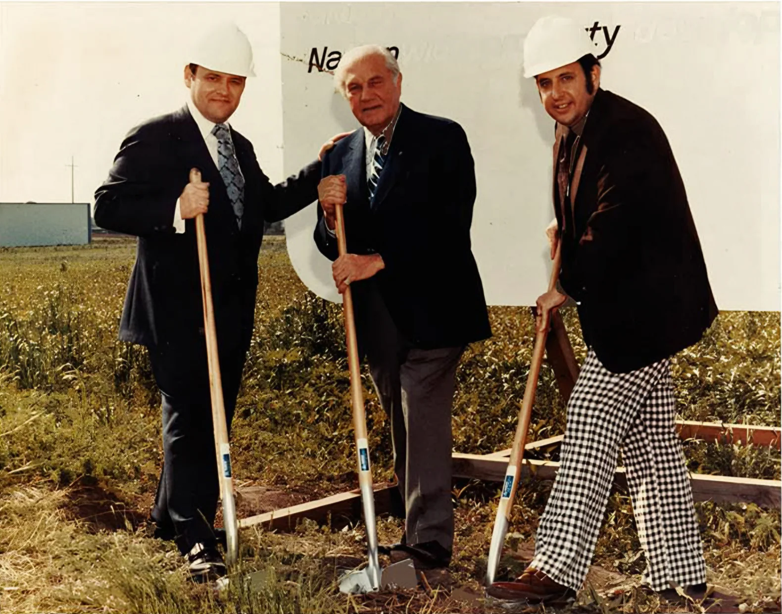Founders with shovels